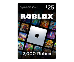 Roblox Gift Card - 2000 Robux [Includes Exclusive Virtual Item] [Online Game Code] | free-classifieds-usa.com - 1
