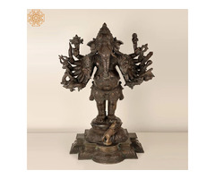 Madhuchista Vidhana Rakshak Ganesha Bronze Statue Panchaloha from Swamimalai | free-classifieds-usa.com - 1