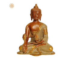 The Medicine Buddha Brass Statue- Bhaisayaguru Tibetan Buddhist Deity | free-classifieds-usa.com - 1