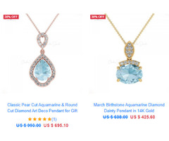 Chordia Jewels have the best collection of Aquamarine Pendant collection which is simply incredible. | free-classifieds-usa.com - 1