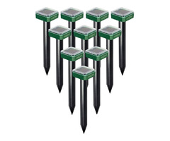 Gold Label Ultrasonic Solar Animal Repellents | Pest Control Spikes 10 Pack | free-classifieds-usa.com - 1