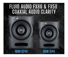 Fluid Audio Fx50 and Fx80 Coaxial studio monitors | free-classifieds-usa.com - 1