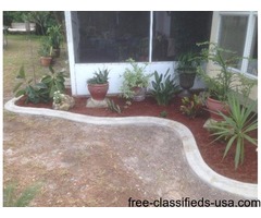 custom concrete curbing landscape edging DIY | free-classifieds-usa.com - 2
