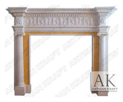 Carved Ionic Albany Antique Mantel New York Fireplace - Artisan Kraft | free-classifieds-usa.com - 1