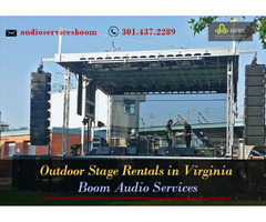 Outdoor Stage Rentals in Virginia | Boom Audio Services | free-classifieds-usa.com - 1