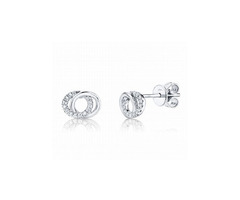 Buy SHY Creation Double Circle Diamond Stud Earrings | free-classifieds-usa.com - 1