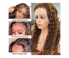 Highlight Wig Human Hair Honey Blonde Lace Front Wigs  | free-classifieds-usa.com - 2