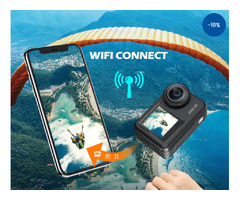  Campark V40 4K/30FPS WiFi Dual Screen Action Camera 20MP Touch Screen 40M Waterproof Camera | free-classifieds-usa.com - 1