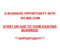 BUSINESS OPPORTUNITY WITH  DO-BID.COM | free-classifieds-usa.com - 1