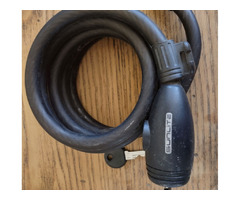 SunLite 6' Black Insulated Cable Bicycle Security Lock with Keys Used | free-classifieds-usa.com - 2