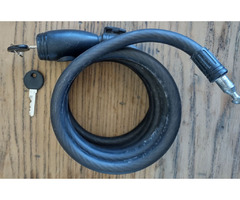 SunLite 6' Black Insulated Cable Bicycle Security Lock with Keys Used | free-classifieds-usa.com - 3