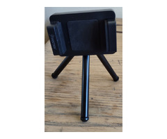 New Insten Black Plastic Cell Phone Holder w/Tripod  | free-classifieds-usa.com - 2