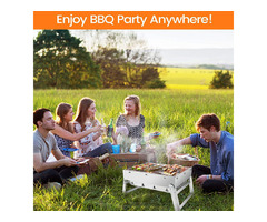 Charcoal Grill Folding BBQ Grill Portable Barbecue Desk Tabletop for Outdoor BBQ | free-classifieds-usa.com - 2