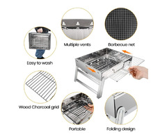 Charcoal Grill Folding BBQ Grill Portable Barbecue Desk Tabletop for Outdoor BBQ | free-classifieds-usa.com - 3