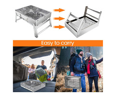 Charcoal Grill Folding BBQ Grill Portable Barbecue Desk Tabletop for Outdoor BBQ | free-classifieds-usa.com - 4