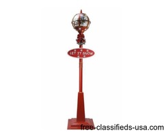 69-inch Lighted Red and Gold Musical Snowing Christmas Tree | free-classifieds-usa.com - 1