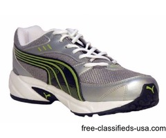 Puma Mens Storm 3.5 Grey and Green Mesh Running Shoes | free-classifieds-usa.com - 1