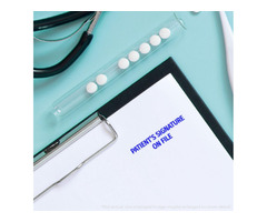 Large Pre-Inked Patients Signature on File Stamp | free-classifieds-usa.com - 2