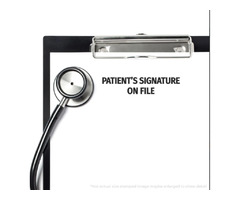 Large Pre-Inked Patients Signature on File Stamp | free-classifieds-usa.com - 3