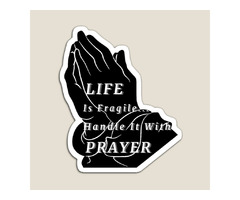 Life Is Fragile Sticker | free-classifieds-usa.com - 1