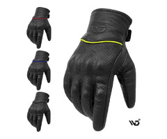 Motorcycle Gloves Men, Full Finger Riding Leather Gloves | free-classifieds-usa.com - 2