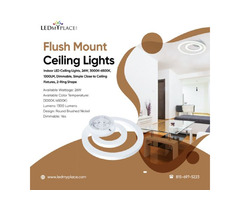 Flush mount ceiling lights are a good choice for indoor lighting fixtures. | free-classifieds-usa.com - 1
