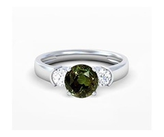 Shop Natural Alexandrite Three Stone Ring Online at GemsNY | free-classifieds-usa.com - 1