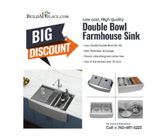 Flat 25% Off on Double Bowl Farmhouse Sink Order Now - Buildmyplace | free-classifieds-usa.com - 1