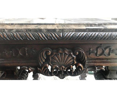 2 End Tables. Square. Marble-top. Deep beautifully ornate design | free-classifieds-usa.com - 3
