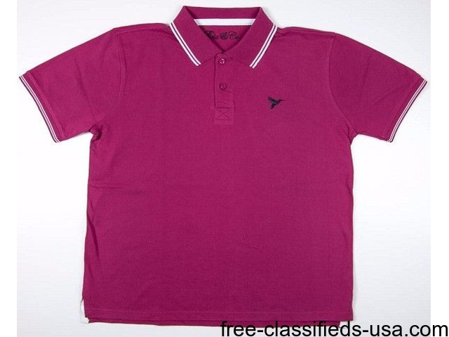 Straight Fit Polo Shirts, Collarless Polo Shirt - Clothing - Phoenix ...