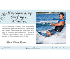 Kneeboarding Surfing in Maldives - Water Sports Activities  - Reethi Beach Resort | free-classifieds-usa.com - 1