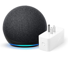 Echo Dot (4th Gen) + Amazon Smart Plug | Charcoal | free-classifieds-usa.com - 1