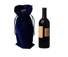 Cotton Drawstring Bag Cotton Gift Bag Velvet Wine Packing Bag  | free-classifieds-usa.com - 3