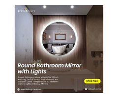  Get the Perfect Bathroom Look with a Round Bathroom Mirror with Lights  | free-classifieds-usa.com - 1