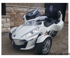 NICE 2014 Can-Am Spyder RT Limited SE6 Motorcycle in Pearl White | free-classifieds-usa.com - 1