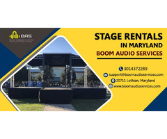 Stage Rentals in Maryland - Boom Audio Services | free-classifieds-usa.com - 1