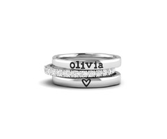 Love You Personalized Ring Stack | free-classifieds-usa.com - 1