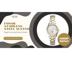 Sleek & Sophisticated Fossil Stainless Steel Watch | free-classifieds-usa.com - 1