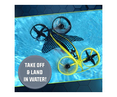 WowWee HydraQuad 3-in-1 Hybrid Air to Water Stunt Drone – Remote Control Toy for Kids | free-classifieds-usa.com - 3