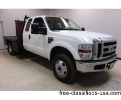 2008 Ford F350 4wd Diesel Extended Cab 6 Speed Manual Flat Bed | free-classifieds-usa.com - 1