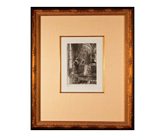 Renee Mauperin at the Piano Crying Original 1882 Etching by James Tissot | free-classifieds-usa.com - 1