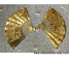 Two solid brass decorative fans | free-classifieds-usa.com - 1