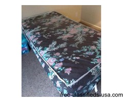 Twin size pillow top mattress box spring and bed rails | free-classifieds-usa.com - 1