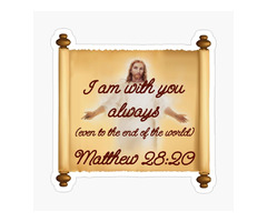 I Am With You Always Sticker or Magnet | free-classifieds-usa.com - 1