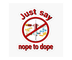 Just Say Nope To Dope Sticker | free-classifieds-usa.com - 1