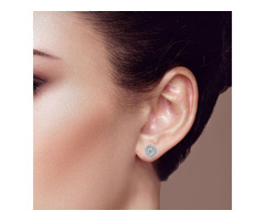 Fantasia Round Diamond Halo Earrings for Sale | free-classifieds-usa.com - 3