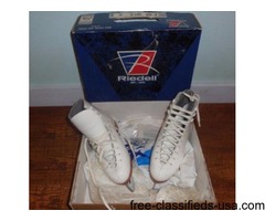 White Riedell Figure Skates | free-classifieds-usa.com - 1