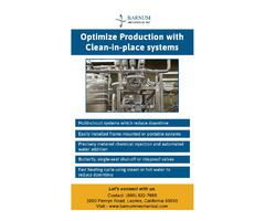 Optimize Production with Clean in place Systems | free-classifieds-usa.com - 1