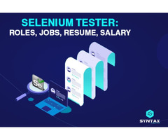 Selenium Tester: Roles, Jobs, Resume, Salary by Syntax Technologies | free-classifieds-usa.com - 1
