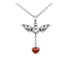 Love In Flight Heart and Wings Necklace - Wonder Veil Stationery | free-classifieds-usa.com - 1